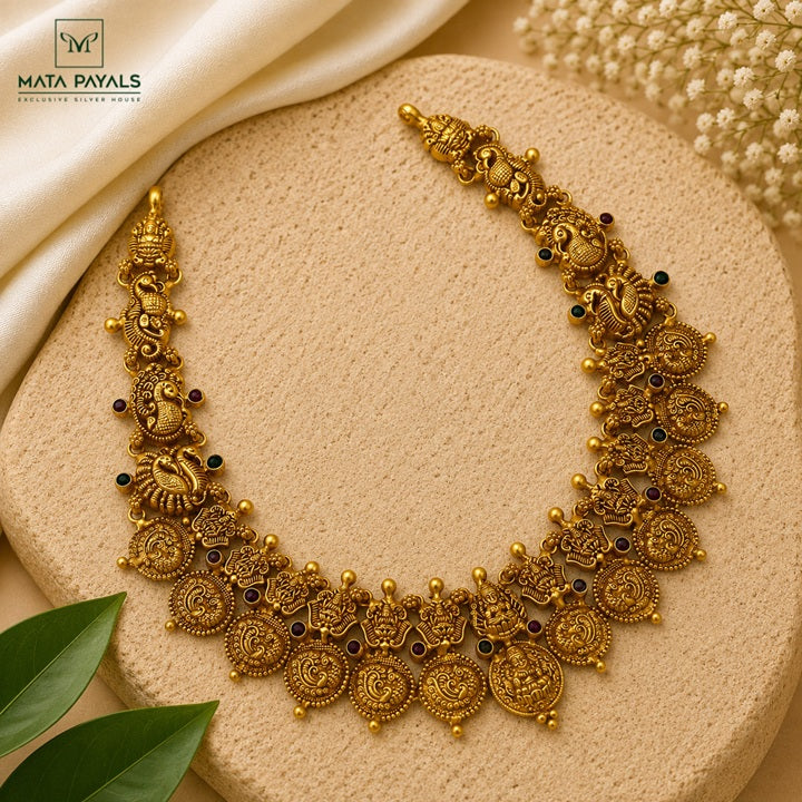 Stunning Lakshmi Coin Necklace