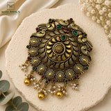 Gold Polish Mayura Pendant
