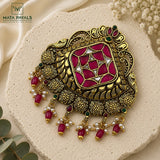 Kundan Mayura Pendant