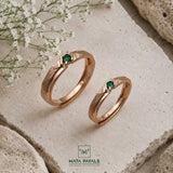 Ethnical Green Couple Ring
