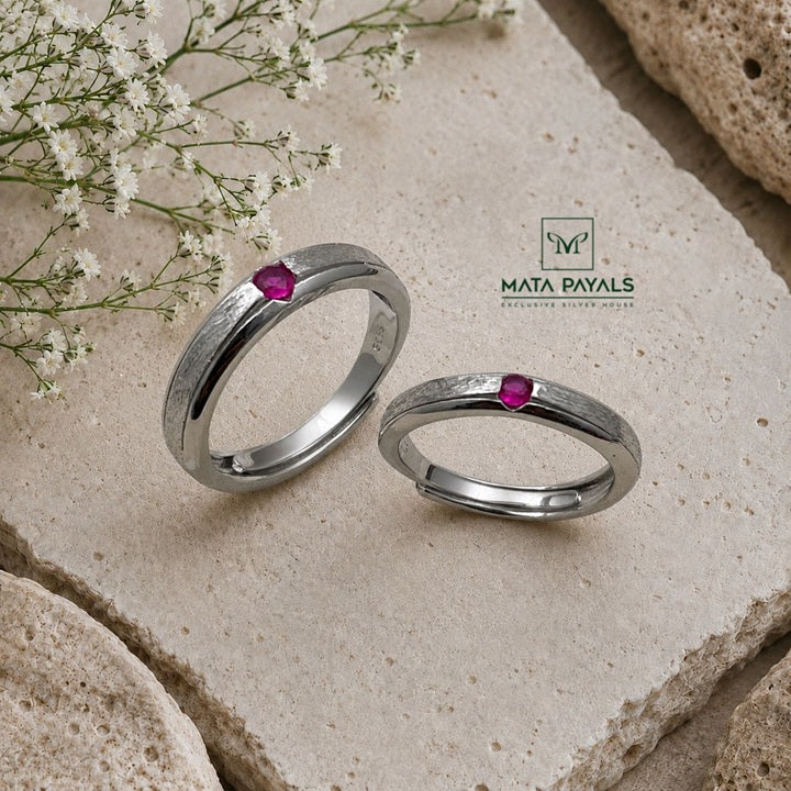 Gorgeous pink Couple Ring