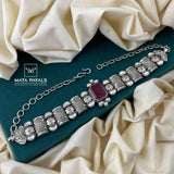 Breathtaking Oxidised Floral Choker