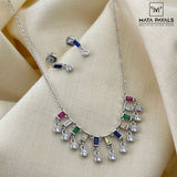 Dazzling Colourful Pendant Set