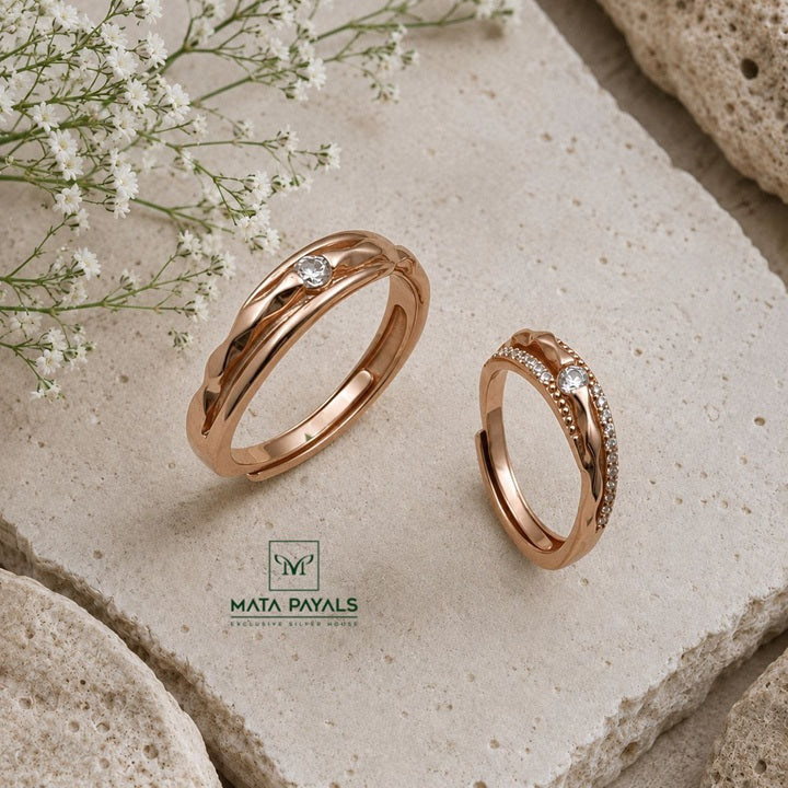 Sparkling Couple Ring
