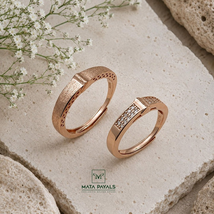 Smart Zircon Couple Ring