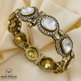 Rich Moissanite Victorian Kada