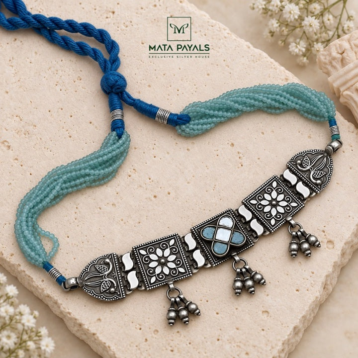Groovy Chatai Oxidised Necklace