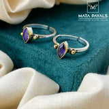 Pretty Dual Tone Toe Ring