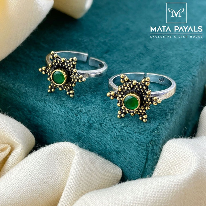 Greenish Dual Tone Toe Ring