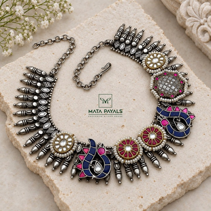 Fusion Designed Dual Plated Necklace