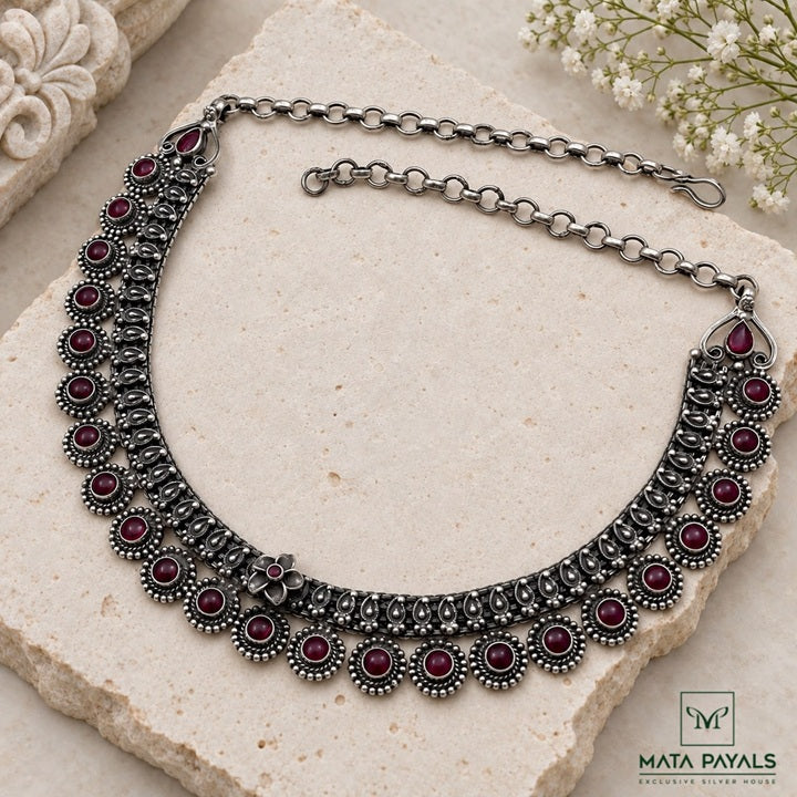 Heritage Dark Pink Necklace