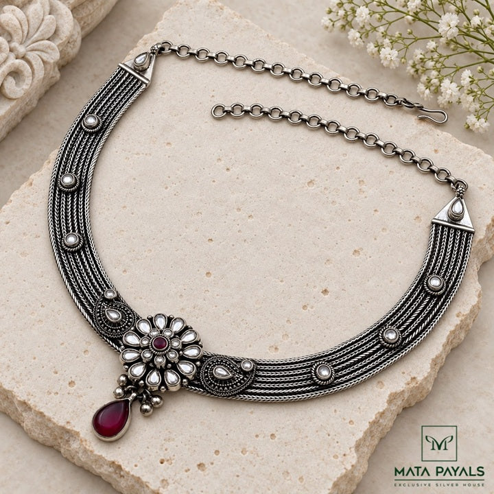 Artistic Oxidised Necklace