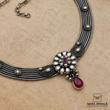 Artistic Oxidised Necklace