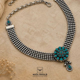 Oxidised Turquoise Necklace