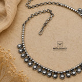 Oxidised Kundan Necklace