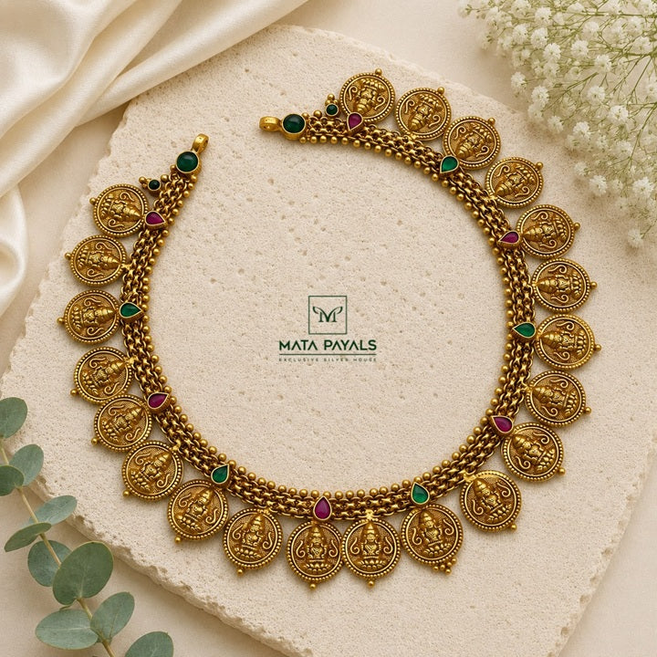 Heritage Lakshmi Coin Necklace