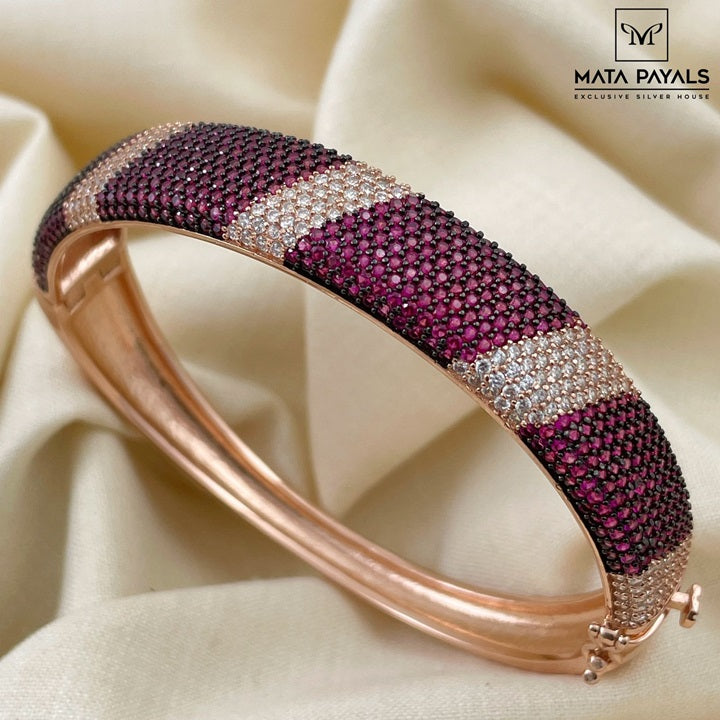Pretty Pink Rose Gold Kada