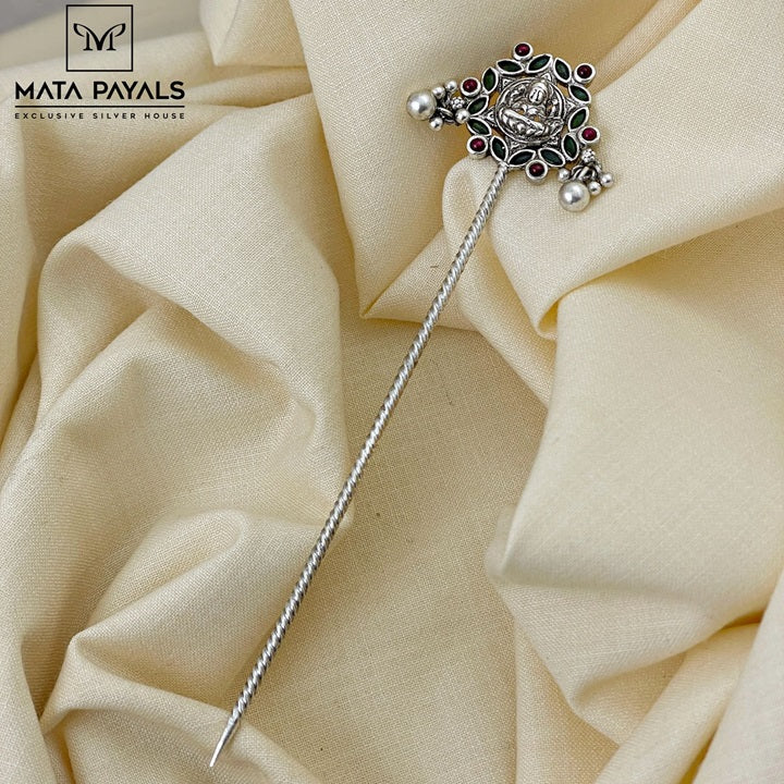 Oxidised Lakshmi Bun Pin