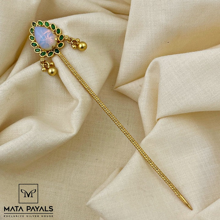 Precious Gold Plated Bun Pin