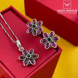 Fancy Pink Pendant Set