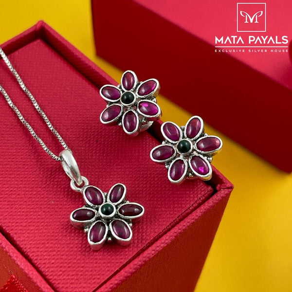 Fancy Pink Pendant Set