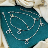 Glamorous Oxidised Anklet