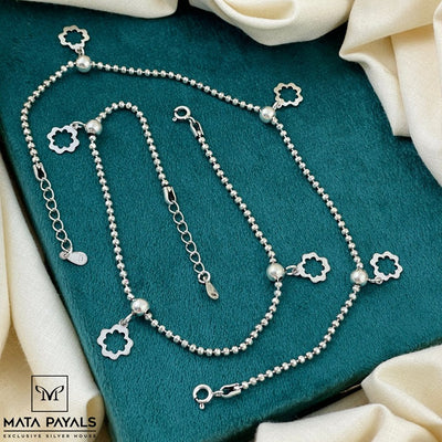 Charming Silver Anklet
