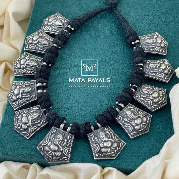 Abhaya Ganapati Tread Necklace