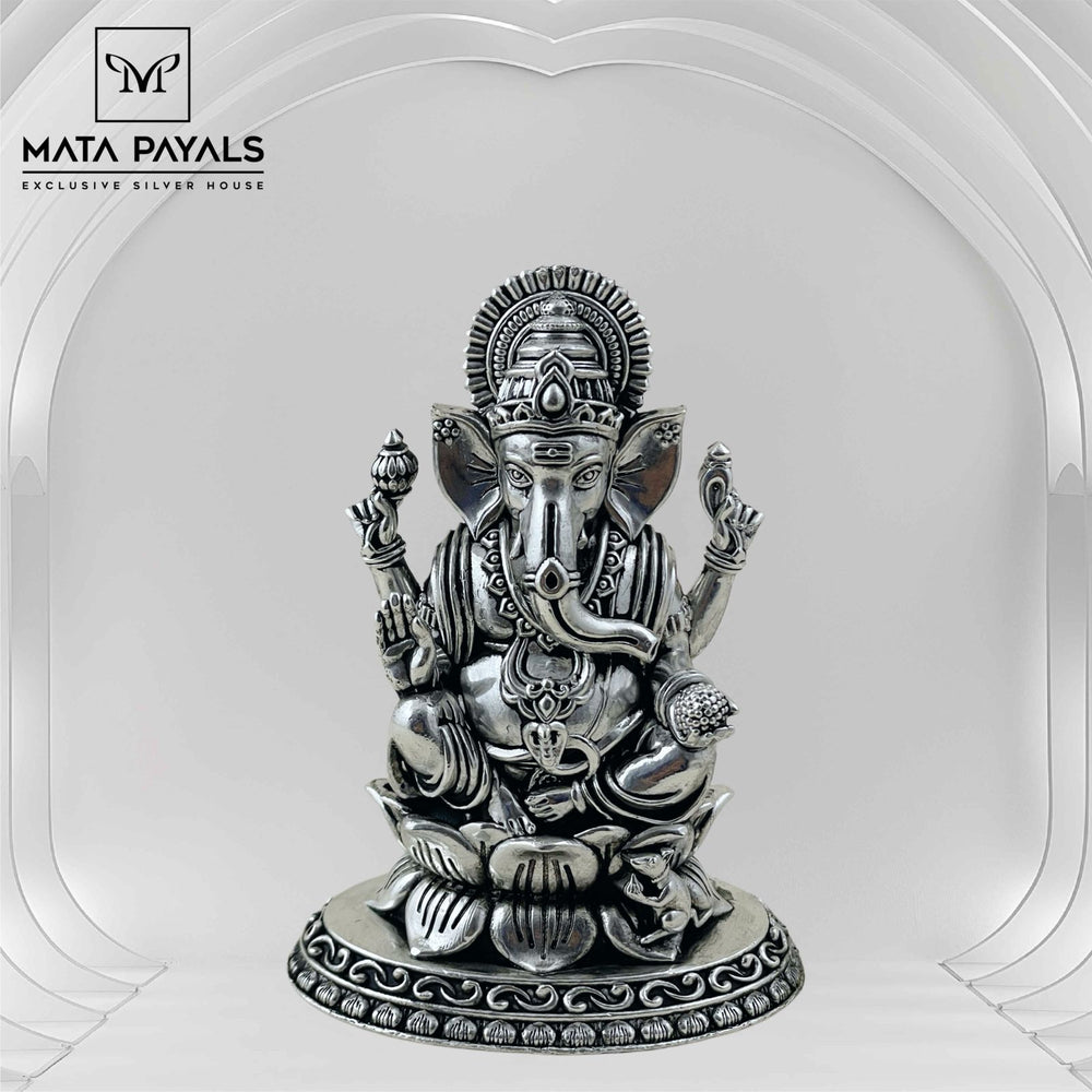 Oxidised Ganesha Idol
