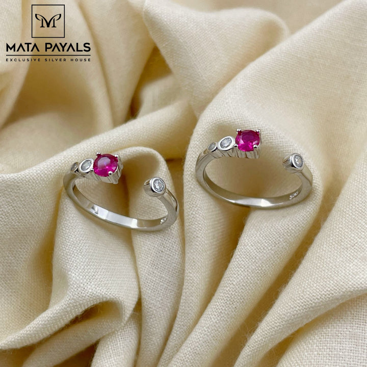 Pretty Pink Toe Ring