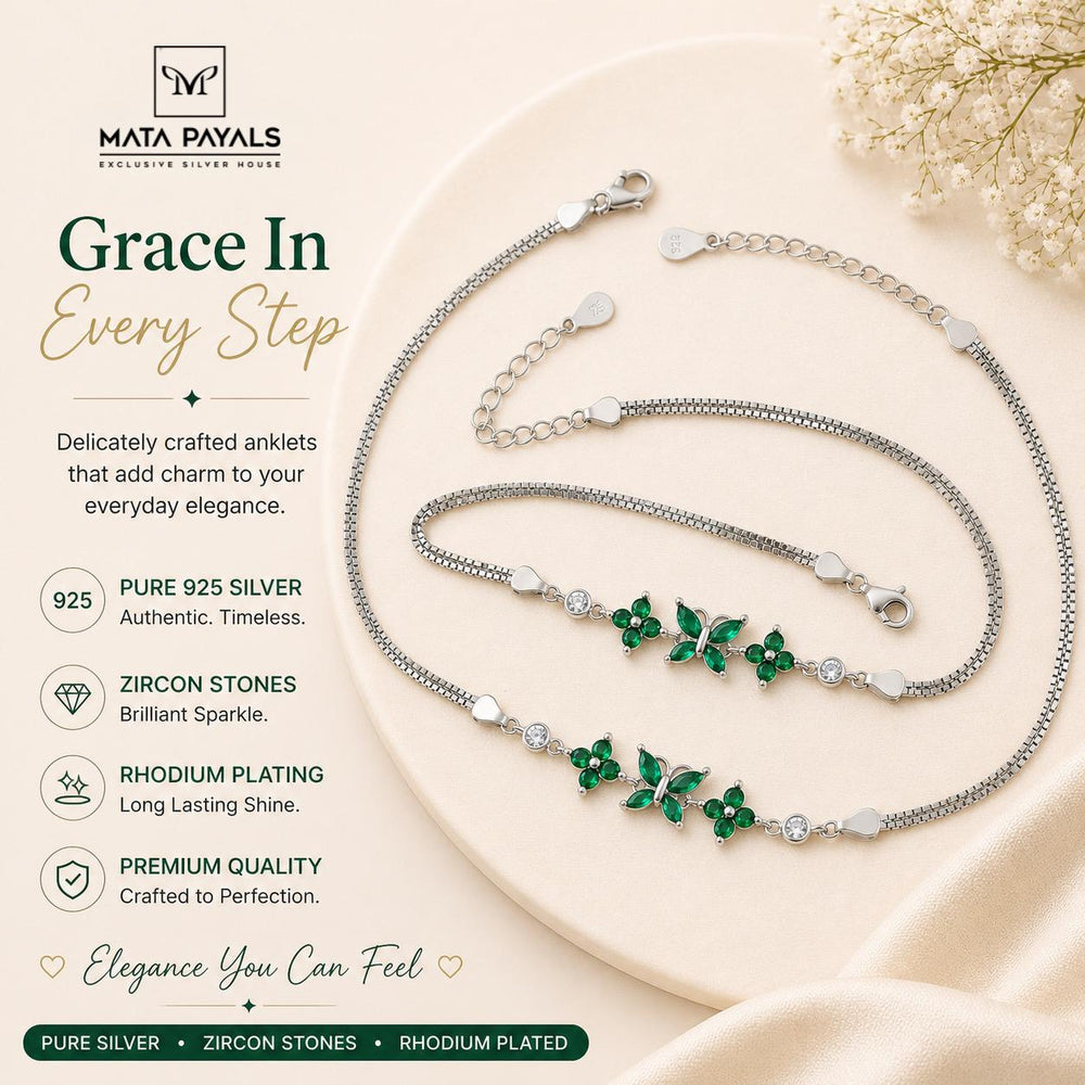 Classic Zircon Anklet