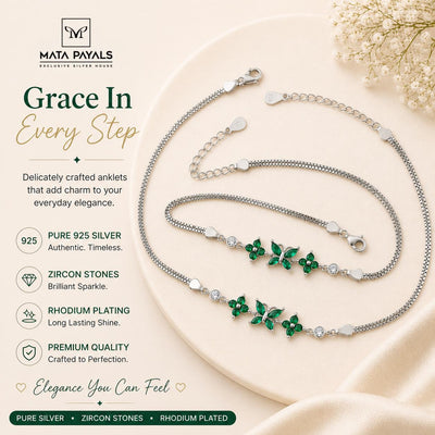 Classic Zircon Anklet