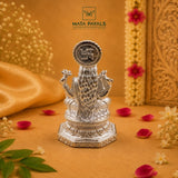 Plain Silver Lakshmi Idol