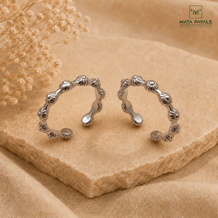 Exclusive Rhodium Toe Ring