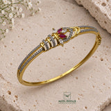 Pretty Zircon Gold Plated Kada