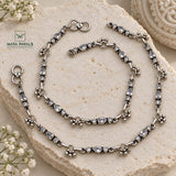 Ethnical White Stone Anklet