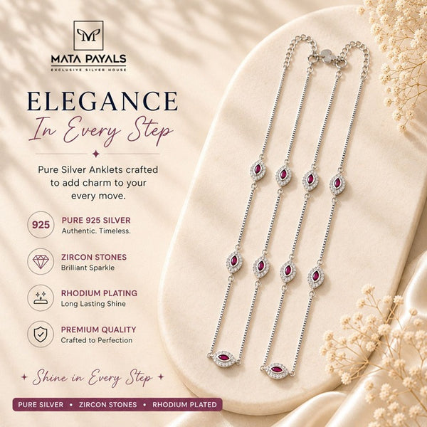 Elegant Zircon Anklet