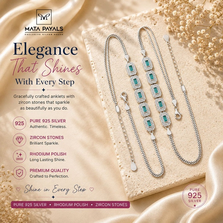 Gorgeous Zircon Anklet