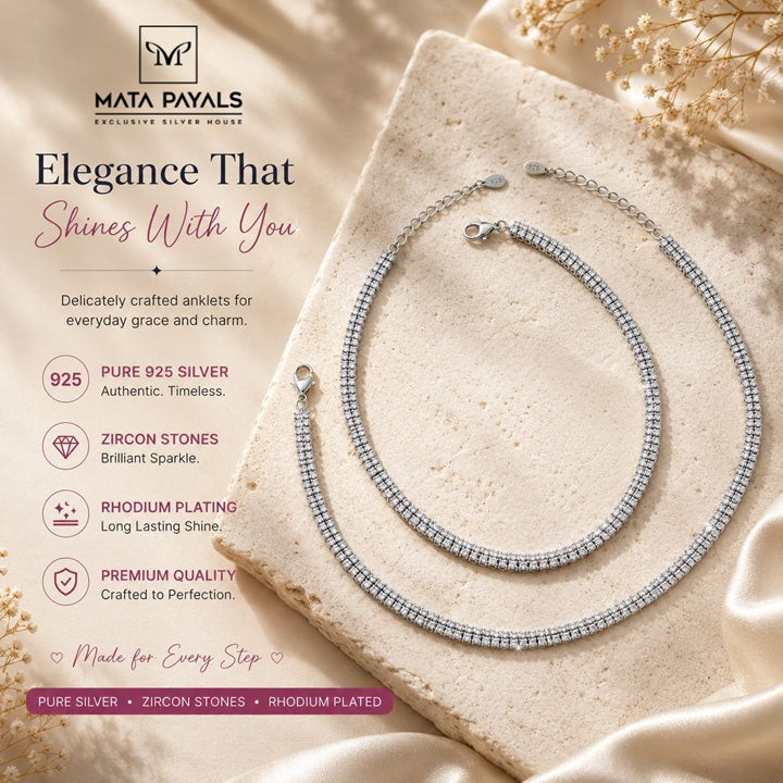 Excellent Zircon Anklet