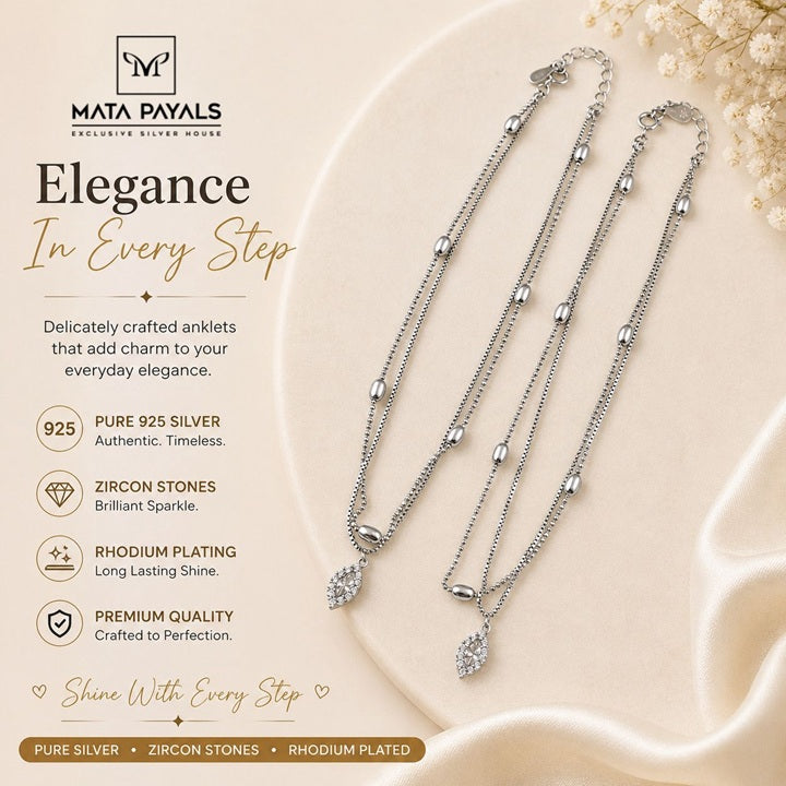 Excellent Zircon Anklet