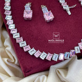 Fancy Pinkish Neck Set