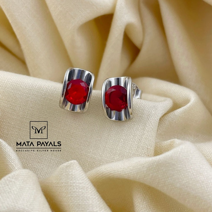 Stylish Rhodium Stud