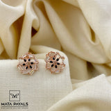 Black Round Stud