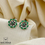 Green Rhodium Stud