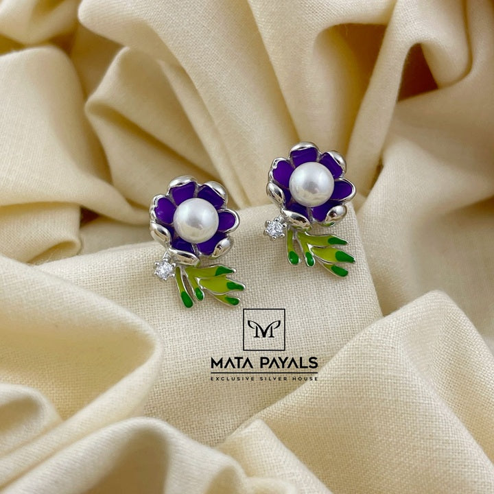 Unique Enamel Stud