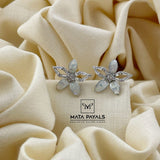 Floral Zircon Stud