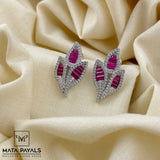 Pink Leafe Stud