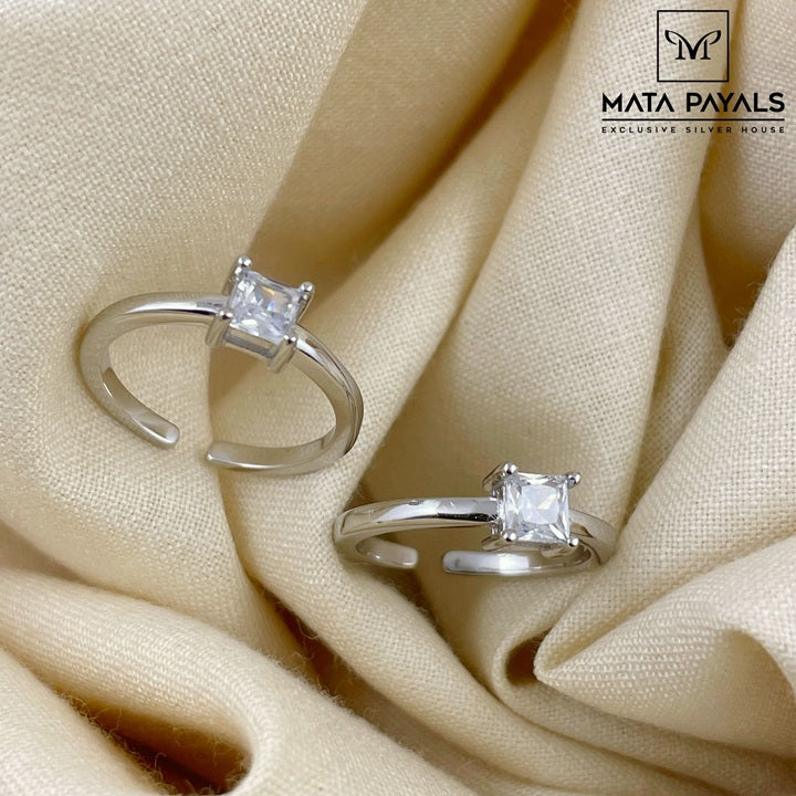 Impressive Rhodium Toe Ring