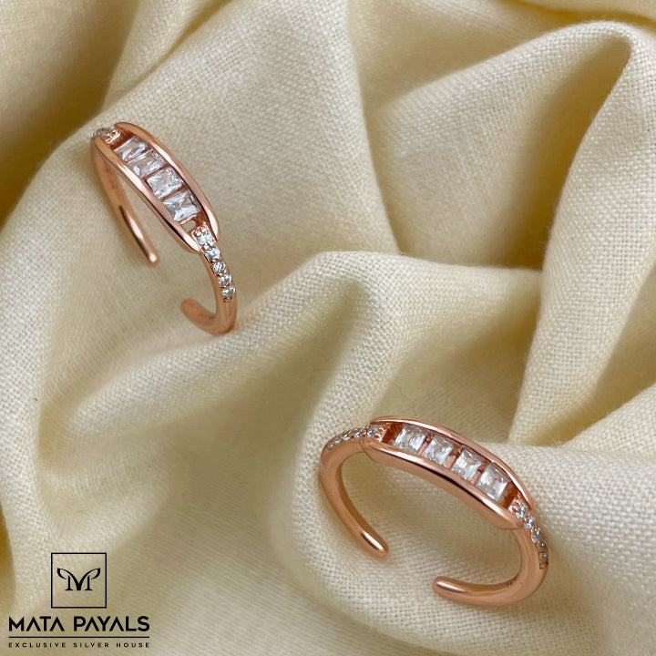 Charm Rose Gold Toe Ring
