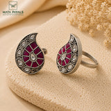 Trendy Oxidised Adjustable Toe Rings